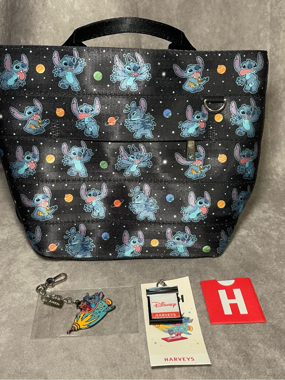 Harvey’s Seatbelt Stitch Disney Small Streamline Backpack Space Spaceship Charm